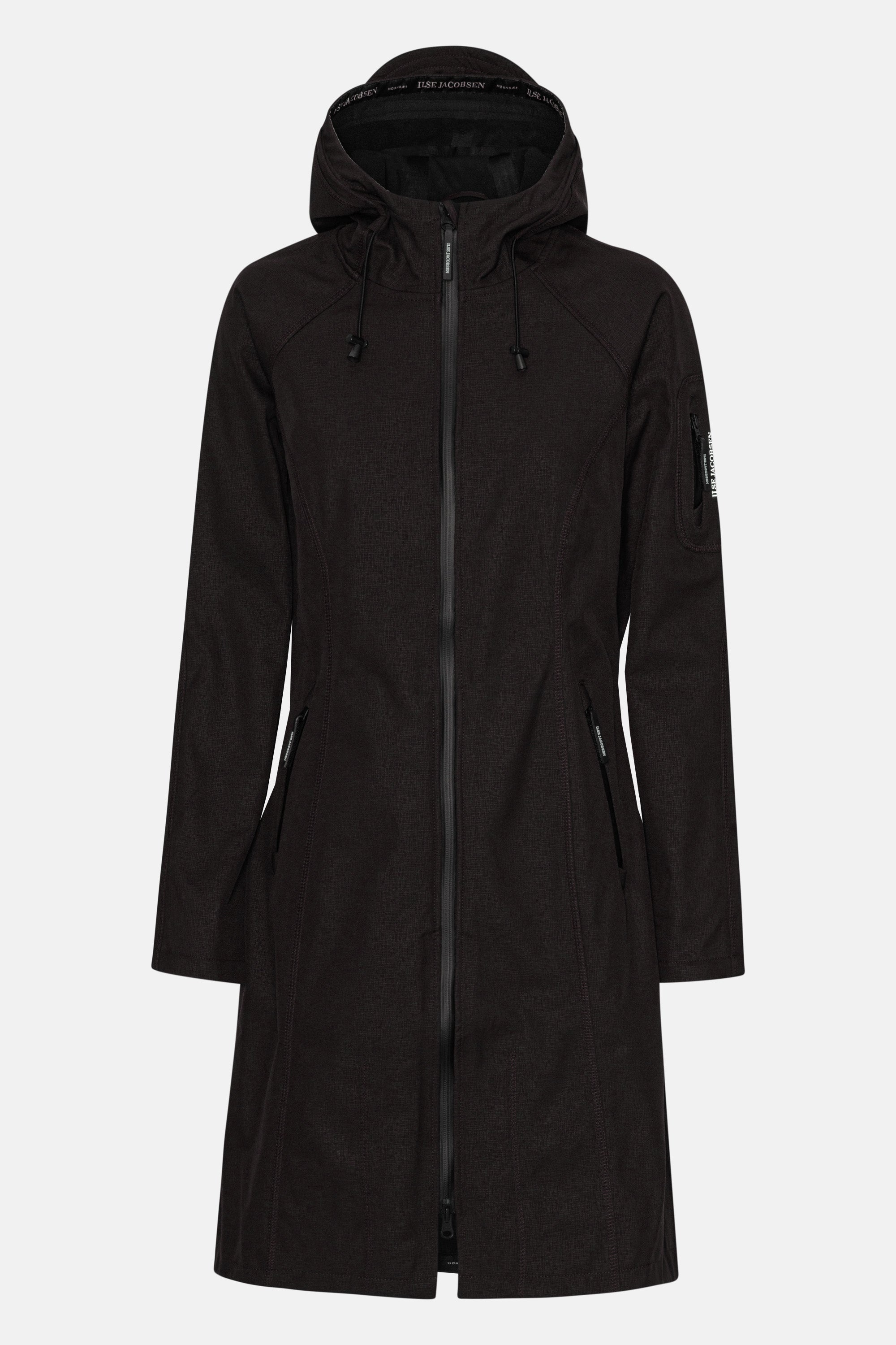 Ilse Jacobsen Hornbæk Rain Langer Regenmantel Raincoat 001 Black